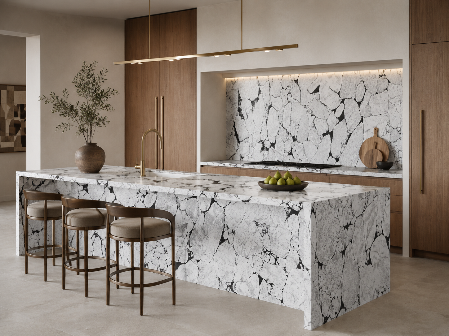 Calacatta Viola recommended for kitchen islands
