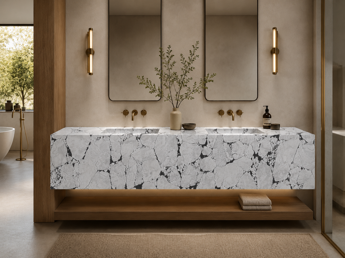 Calacatta Viola recommended for bathrooms