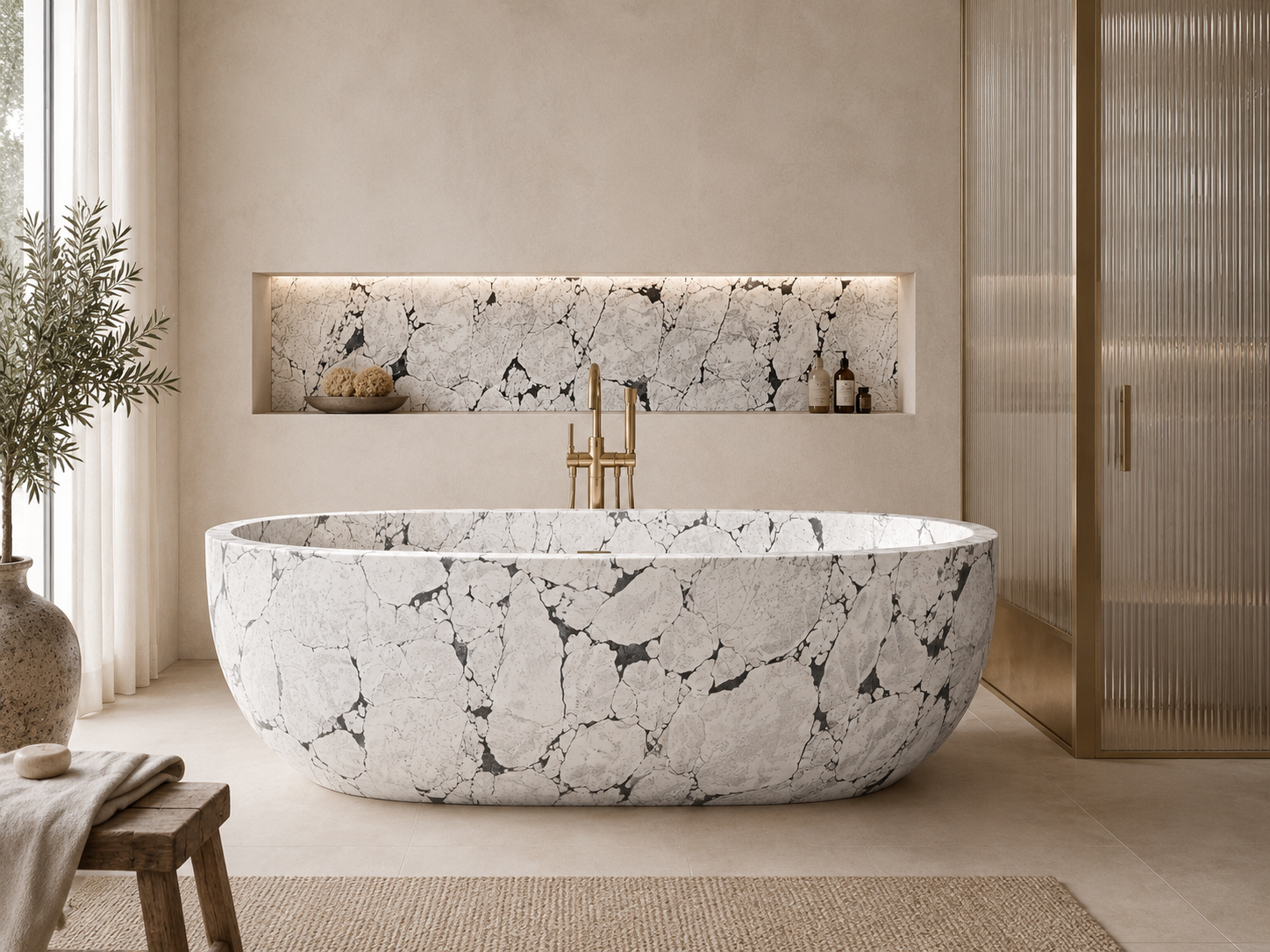 Calacatta Viola recommended for feature walls
