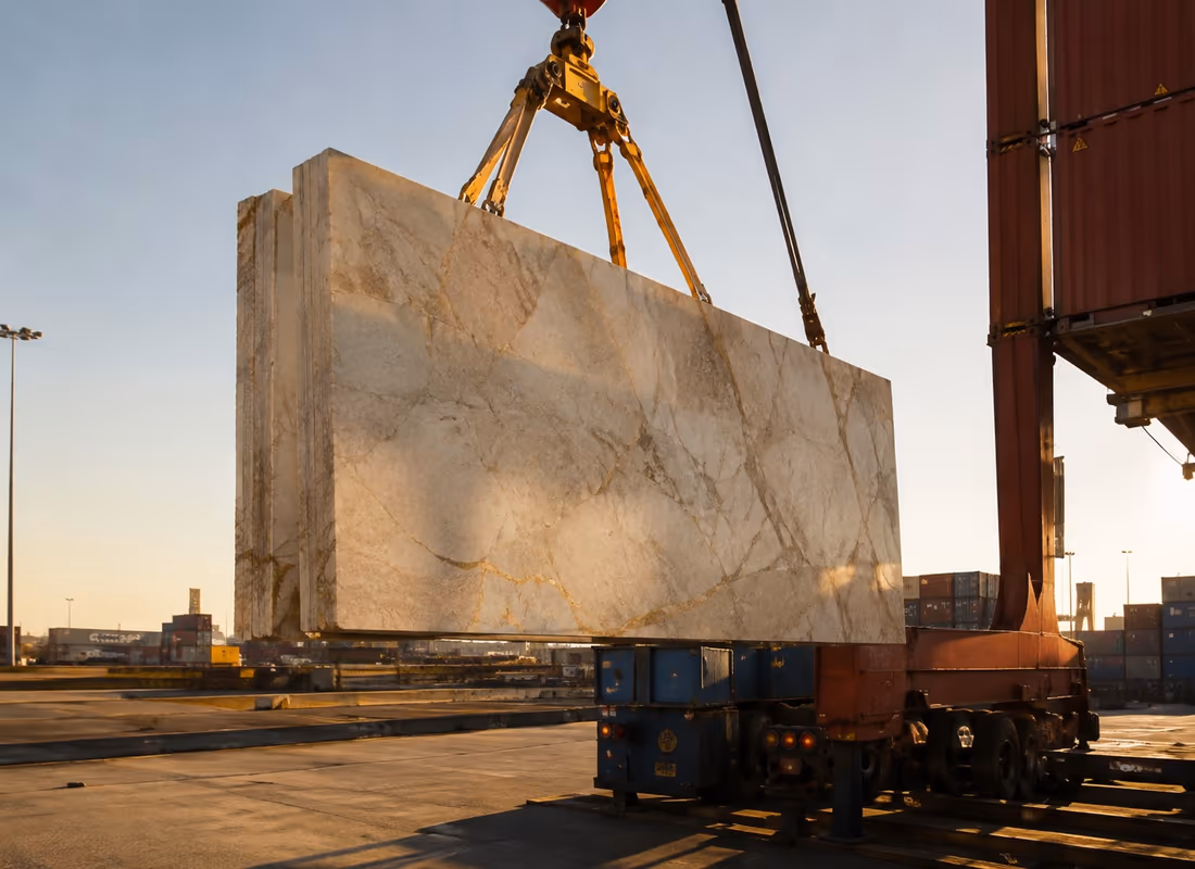 Global natural stone distribution and shipping