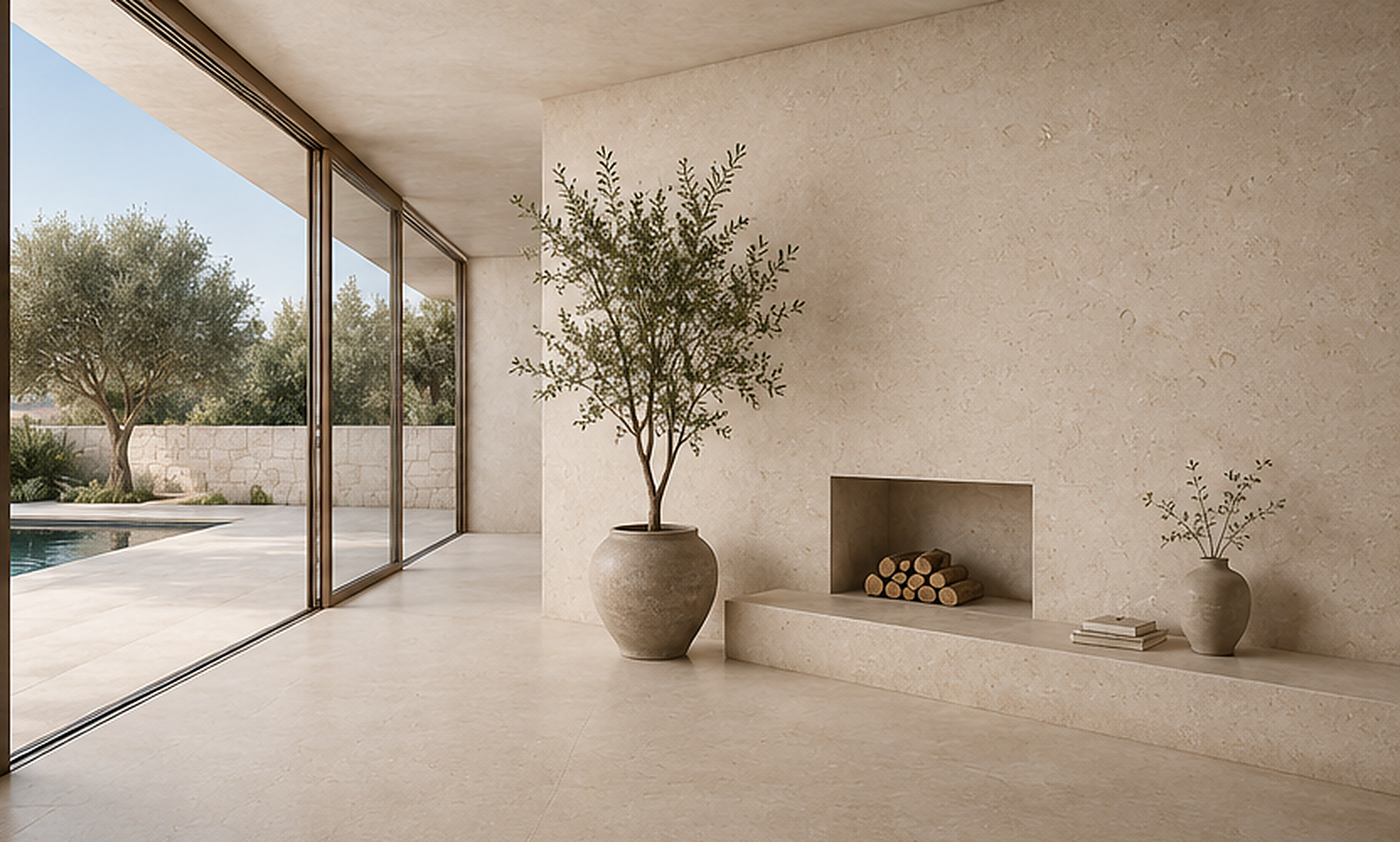 Myra natural limestone slab