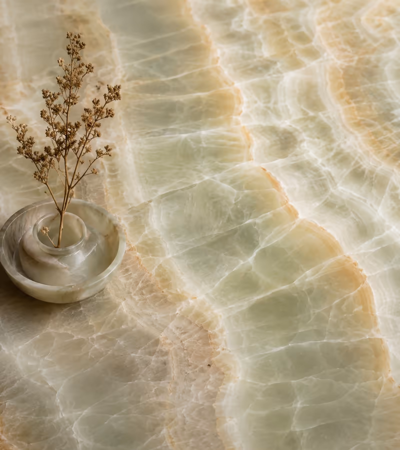 Onyx natural stone surface