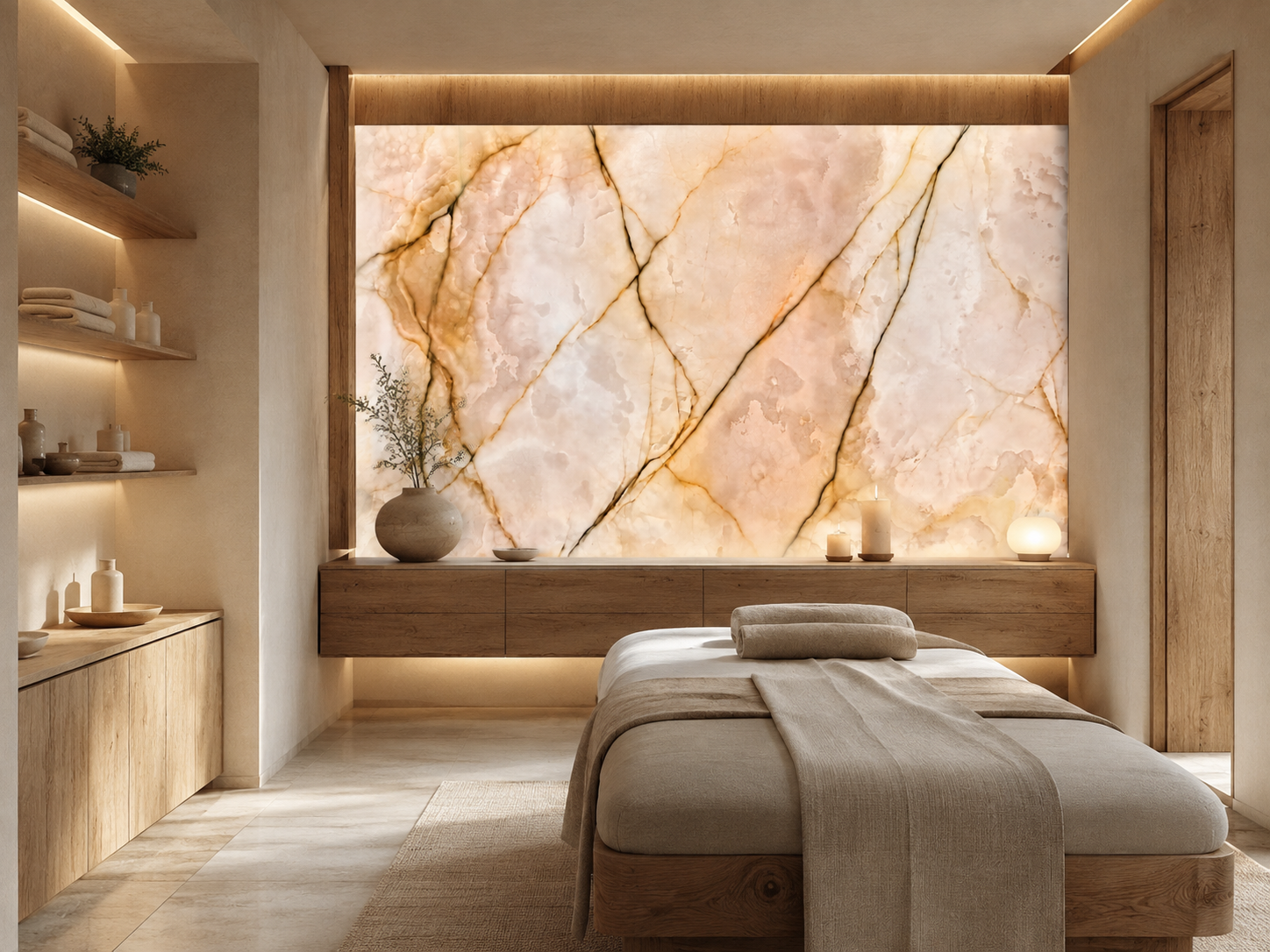 Pink Onyx recommended for backlit walls