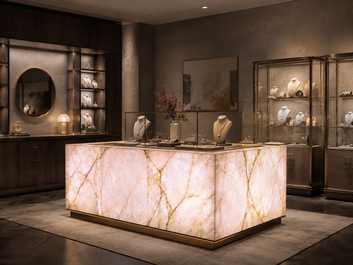 Pink Onyx recommended for feature panels