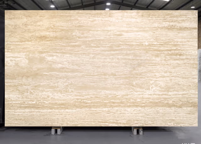 Ivory White Travertine (VC) natural travertine slab