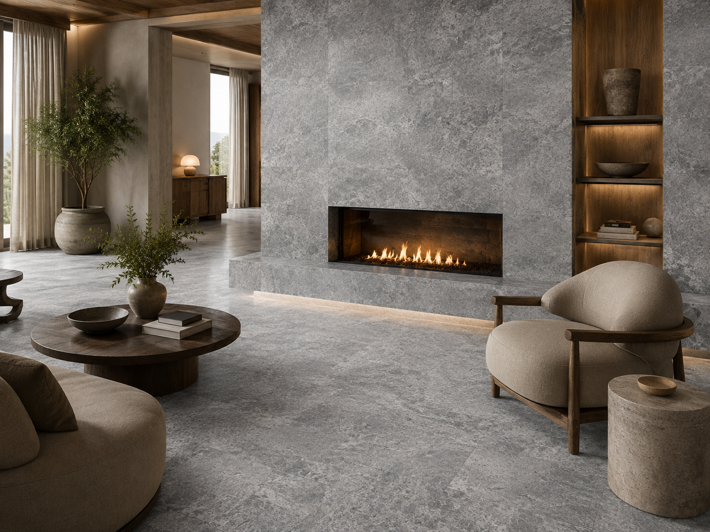 Silver Travertine – Cross Cut recommended for interior flooring