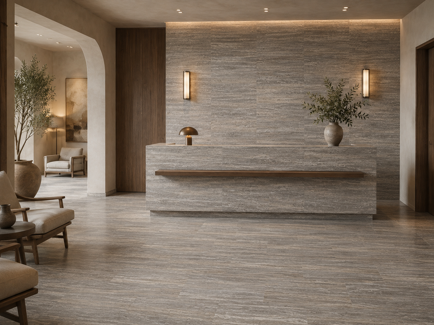 Silver Travertine – Vein Cut recommended for interior flooring