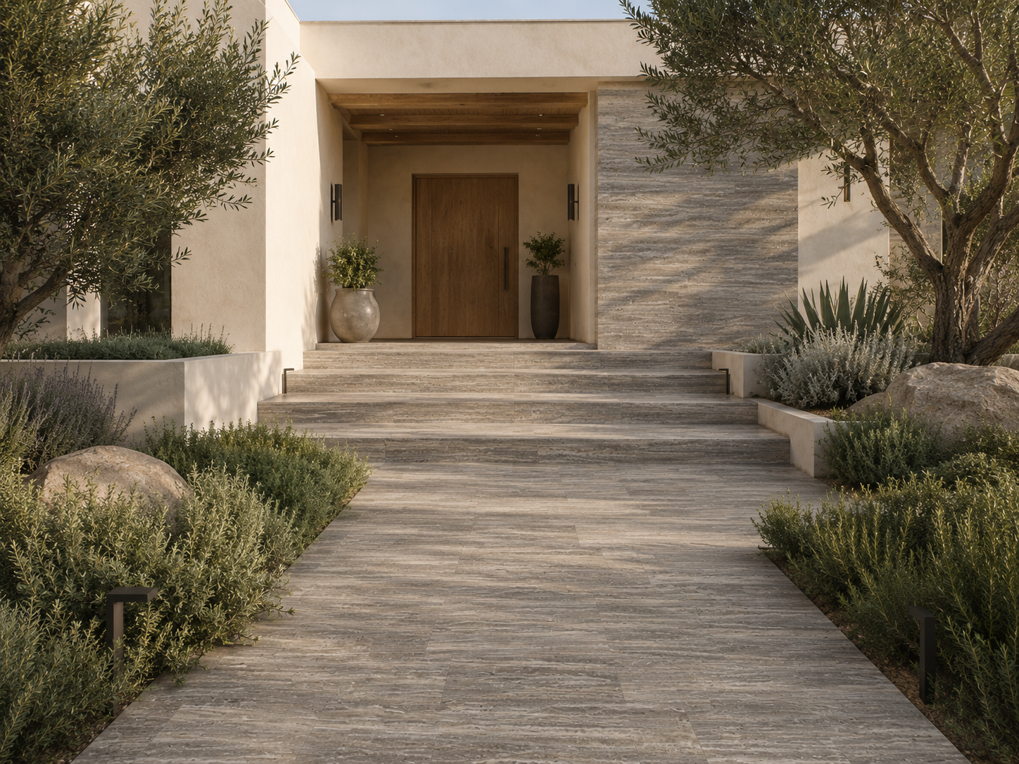 Silver Travertine – Vein Cut recommended for hospitality