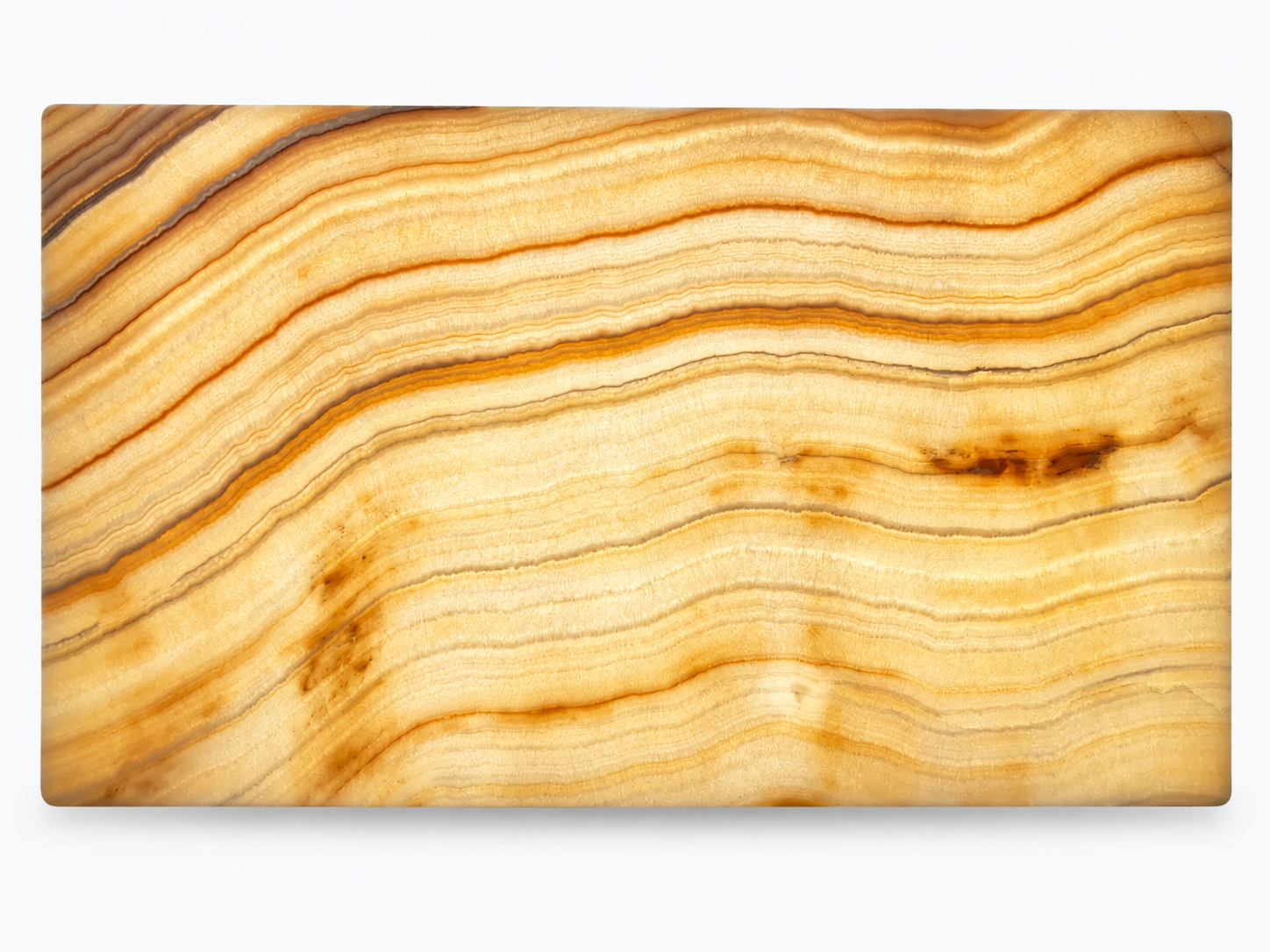 White Onyx backlit with warm illumination