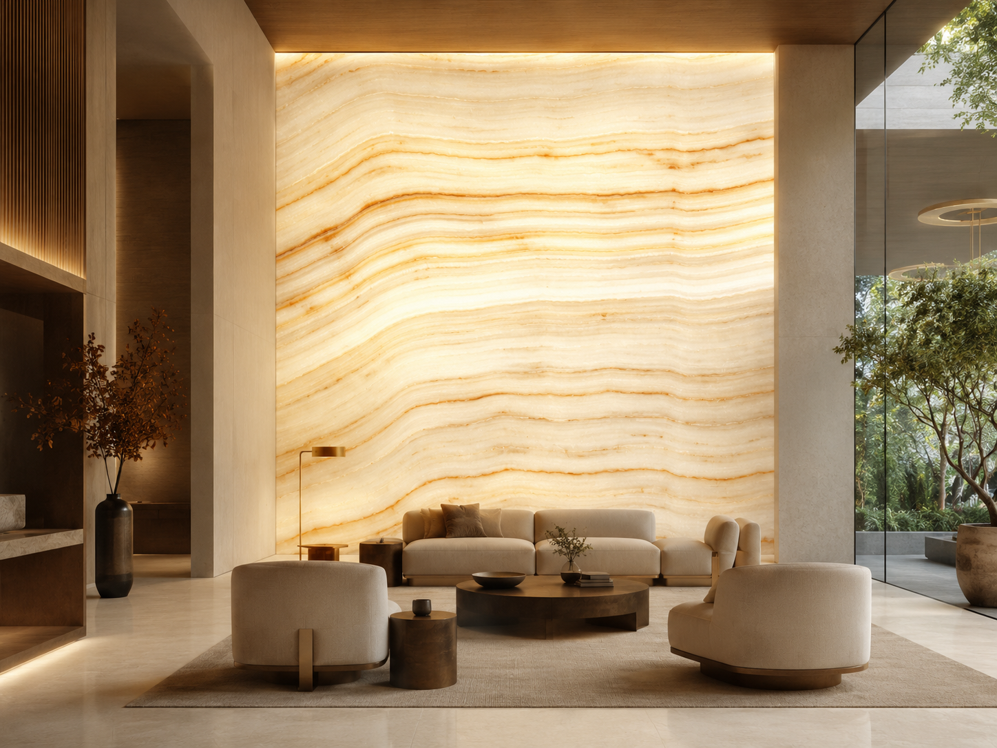 White Onyx natural onyx slab